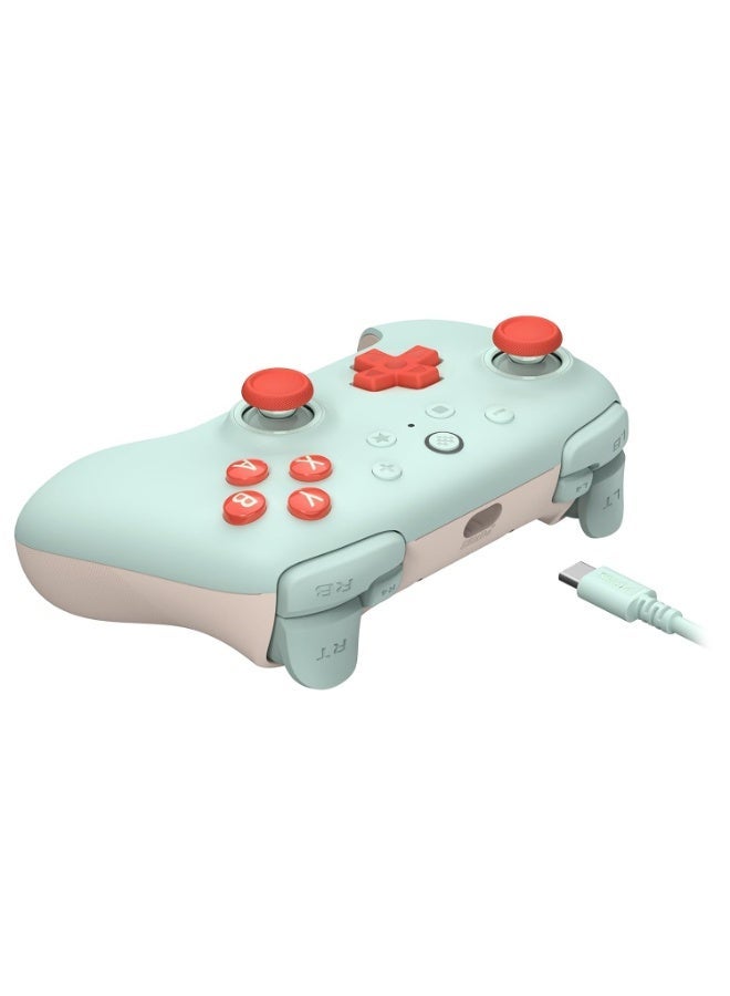 8Bitdo Classic Gamepad 8BitDo Ultimate 2C Wired Gaming Controller for Windows PC and Android with Hall Effect Joysticks, Hall Triggers, 1000 Hz Polling Rate, Remappable L4/R4 Bumpers, Turbo Function & Rumble Vibration, Wear-Resistant Metal Joystick Rings, Custom Button Mapping, Enhanced Grip, Firmware Update - Image 3