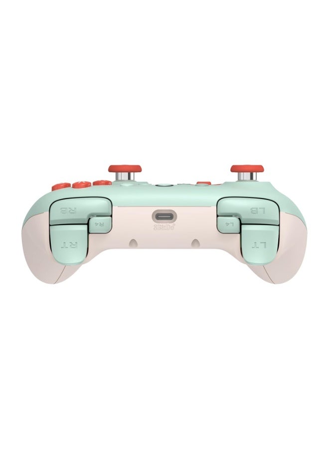 8Bitdo Classic Gamepad 8BitDo Ultimate 2C Wired Gaming Controller for Windows PC and Android with Hall Effect Joysticks, Hall Triggers, 1000 Hz Polling Rate, Remappable L4/R4 Bumpers, Turbo Function & Rumble Vibration, Wear-Resistant Metal Joystick Rings, Custom Button Mapping, Enhanced Grip, Firmware Update - Image 4