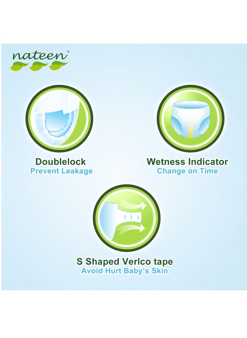 nateen - Premium Care Baby Diapers,Size 5(12-25kg),X-Large,14 Count Diapers,Super Absorbency,Breathable Baby Diapers. - Image 1