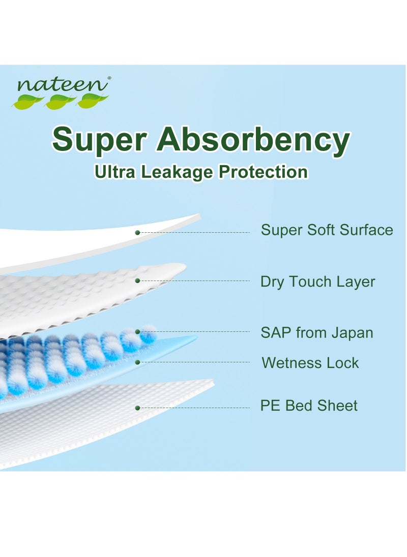 nateen - Premium Care Baby Diapers,Size 5(12-25kg),X-Large,14 Count Diapers,Super Absorbency,Breathable Baby Diapers. - Image 1