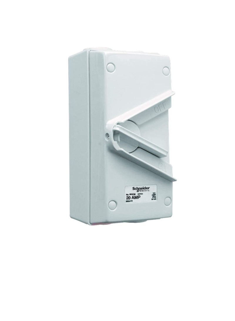 Schneider Electric 20A 440V Surface Mount Triple Pole Isolating Switch IP66 weatherproof - Image 2
