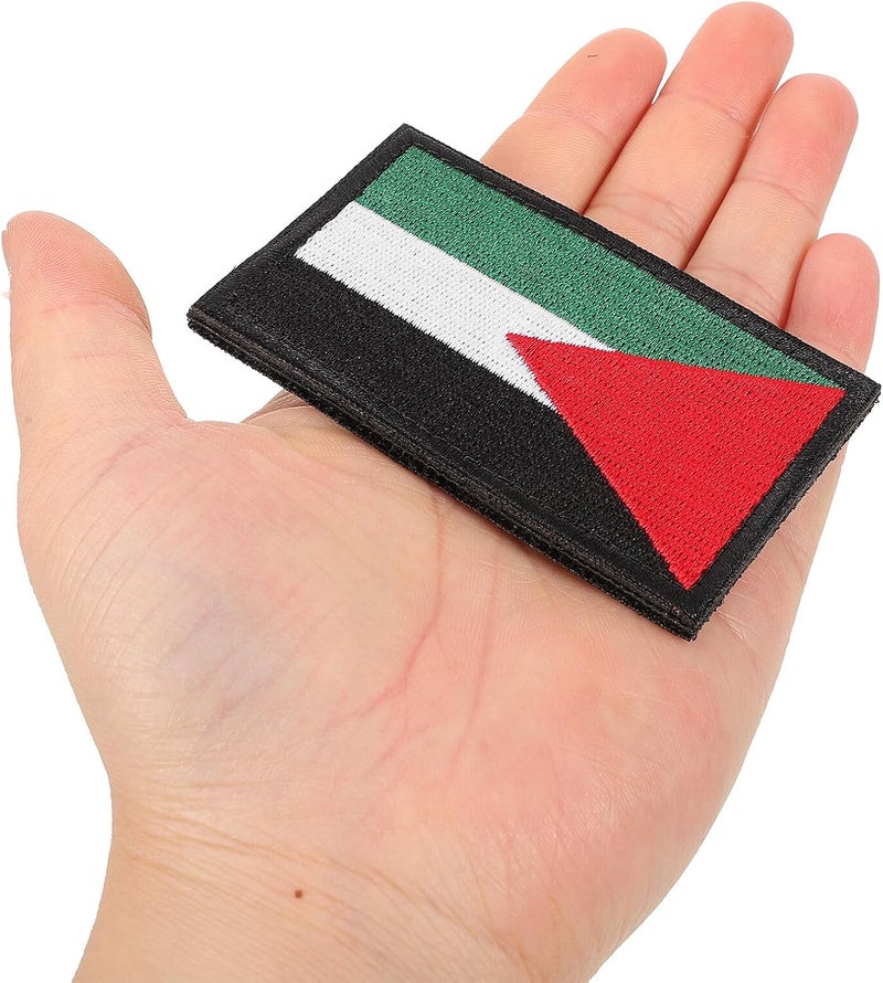 5pcs Embroidered Palestine Flag Patch Set Hook and Loop Fastener, Sew-on Cloth Badge for Backpack, Jacket, Vest, and Clothes, DIY Armband and Travel Accessory - Image 4
