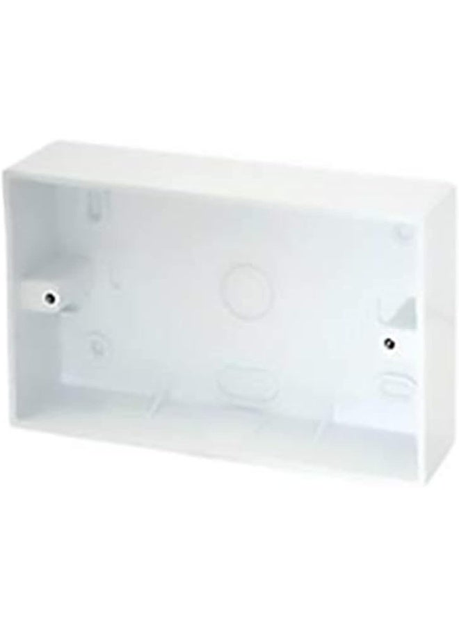 Uhcom Surface Pvc Box 6X3 For Switch Or Double Socket White