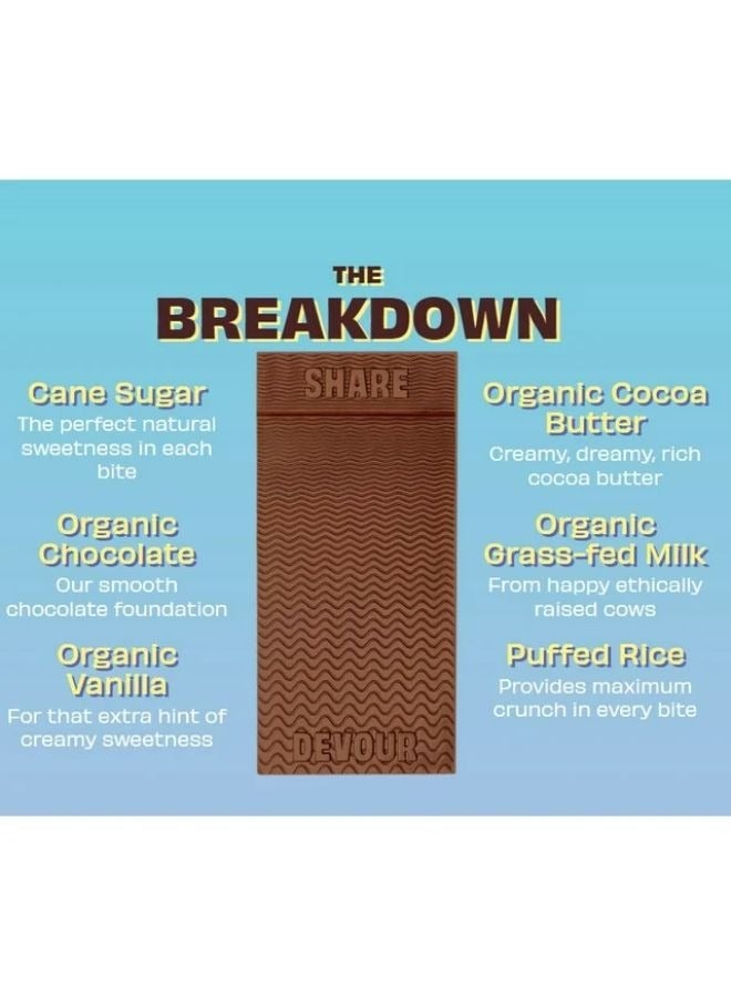 Feastables MrBeast Milk Chocolate With Puffed Rice Crunch Bar - Image 3