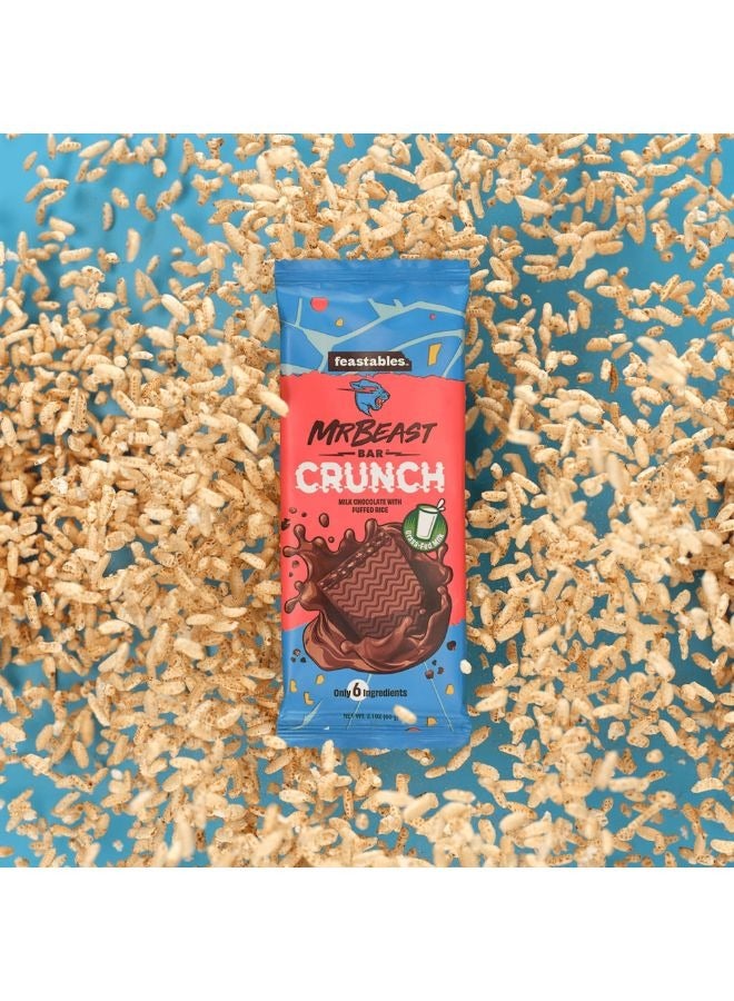 Feastables MrBeast Milk Chocolate With Puffed Rice Crunch Bar - Image 2