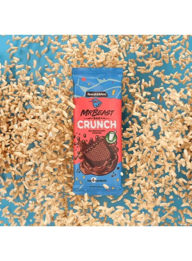 Feastables MrBeast Milk Chocolate With Puffed Rice Crunch Bar - Image 3