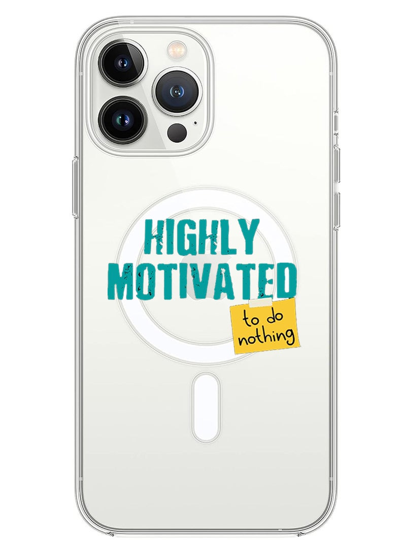 Theodor Magnetic Case for iPhone 13 Pro Max 6.7-inch Compatible with MagSafe Wireless Charging, Shockproof Phone Bumper Cover highly motivated  copy - Image 1