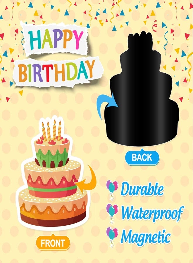 Whaline 18 Pieces Birthday Garage Decoration Magnet Stickers Happy Birthday Magnet Decals Refrigerator Stickers Colorful Birthday Garage Door Decals for Birthday Party Supplies Home Decorations - Image 3