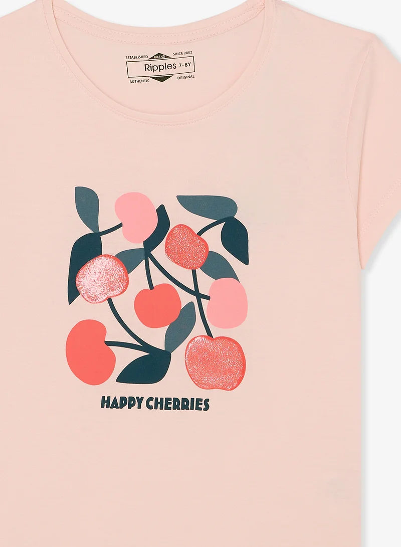 Ripples Girls Regular Fit Tee