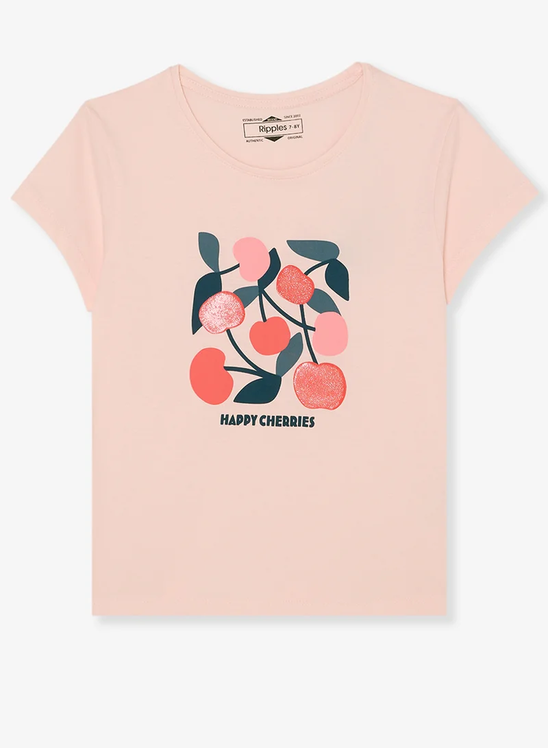 Ripples Girls Regular Fit Tee
