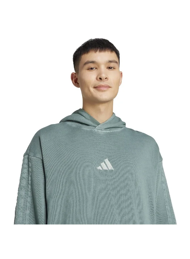 Adidas Adidas M A Szn W Ft Hd Green Hooded Sweat Sweatshirts For Men