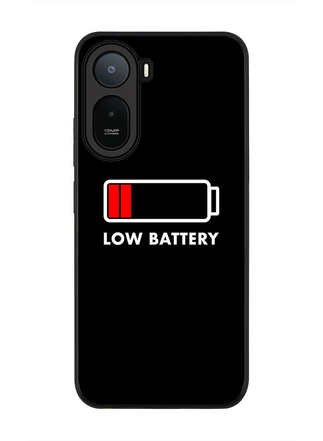 Stylizedd Rugged Case for Xiaomi Redmi A7 Pro 4G / Poco C81 / Poco C81 Pro / Poco C85x 5G- Slim Fit Hybrid Rubber Cover Low Battery