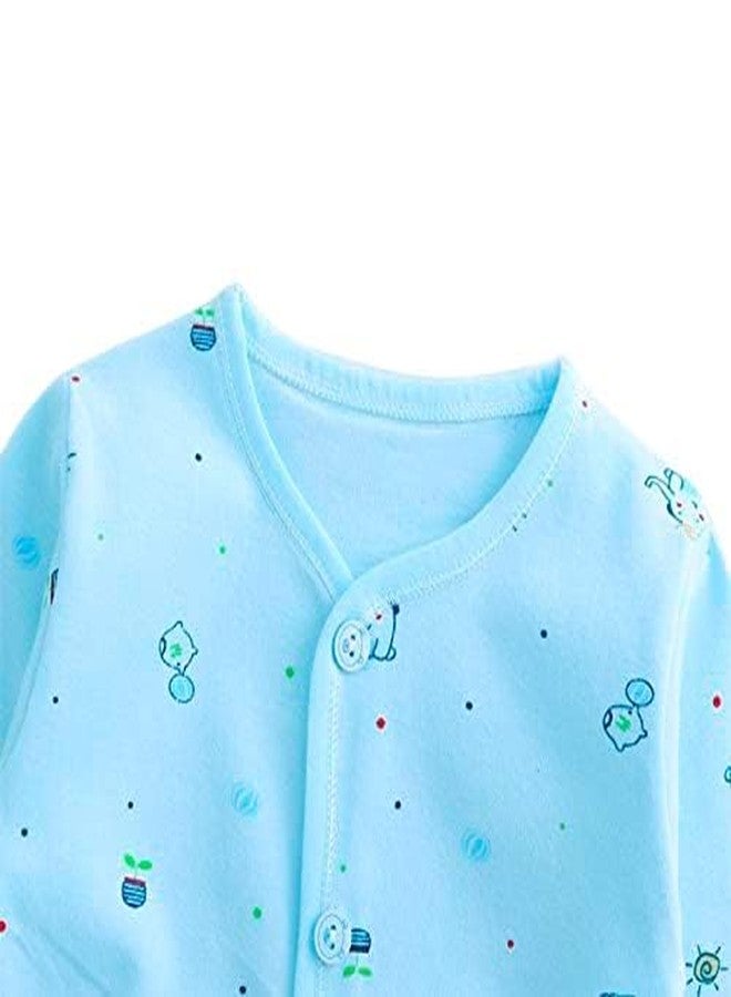 Billiondesigner Casual Style Presents New Born Baby Summer Dress 5Pcs Sets 100% Cotton Unisex Baby Suit Infant Clothes First Gift For Baby (0-6 Months, Green) - Image 2