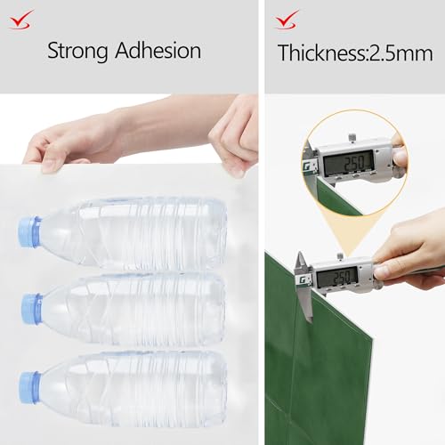 Yoillione Peel and Stick Backsplash for Kitchen: Self Adhesive Wall Tiles for Bathroom - Vinyl Thick Back Splash Tile (10, Square Green) - Image 3