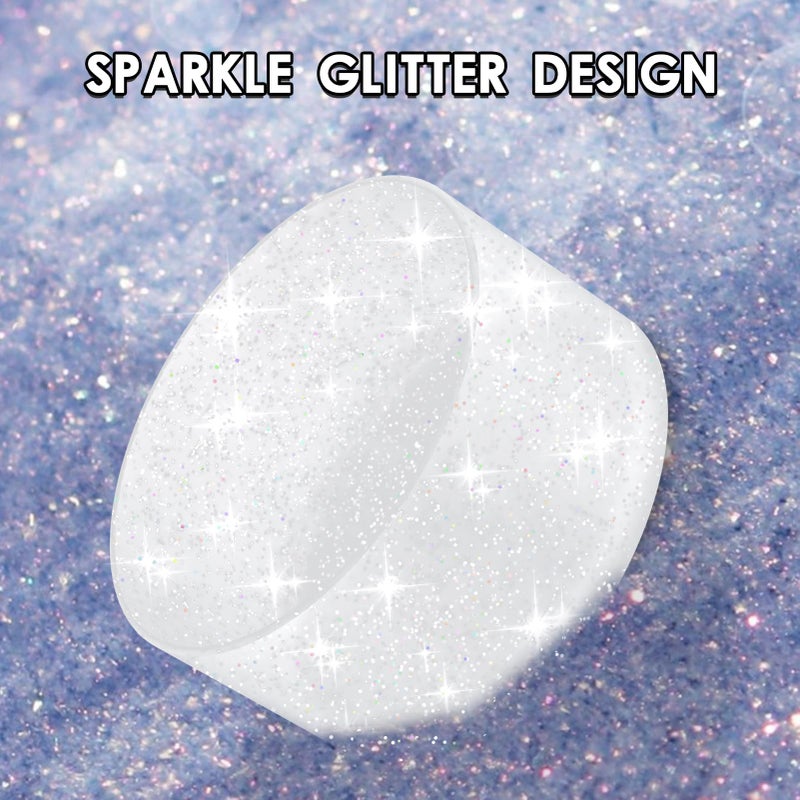 BKBY Protective Glitter Silicone Boot Compatible with Owala 24oz 32oz 40oz, Bling Cup Sleeve Bottom Bumper Cover Compatible with Owala FreeSip, Twist, or Flip Stainless Steel Water Bottles - Image 4