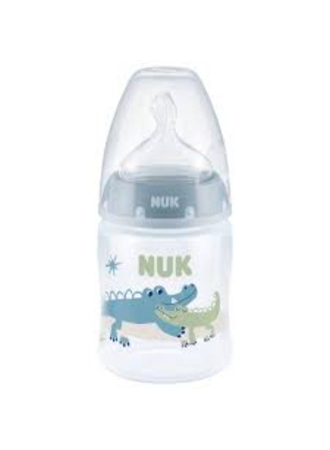 Nuk baby first choice no colic blue plastic bottle 150ml