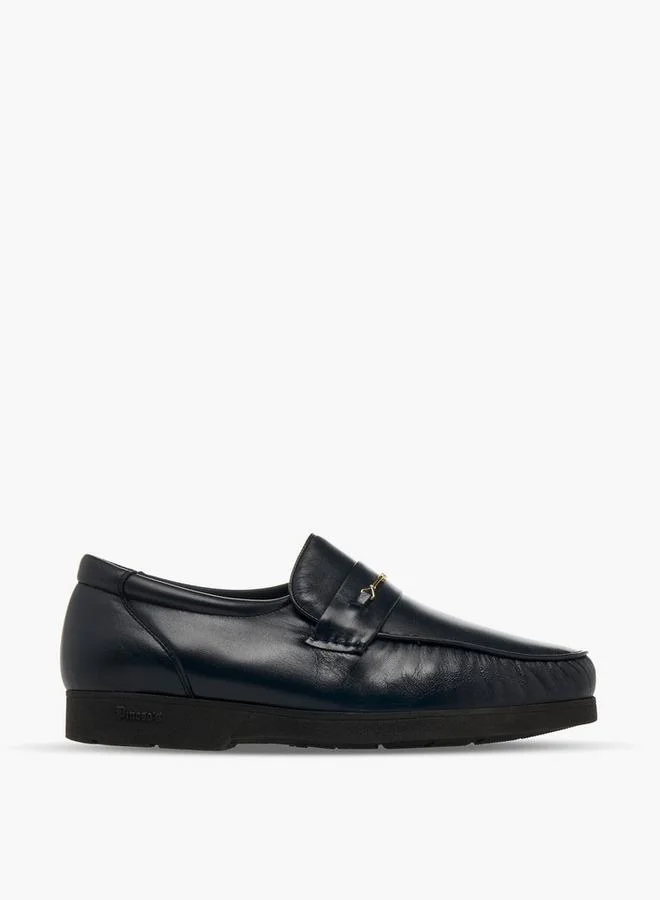 Pinosos Navy Men Slip-On Genuine Leather Loafers for Men | Best Price UAE