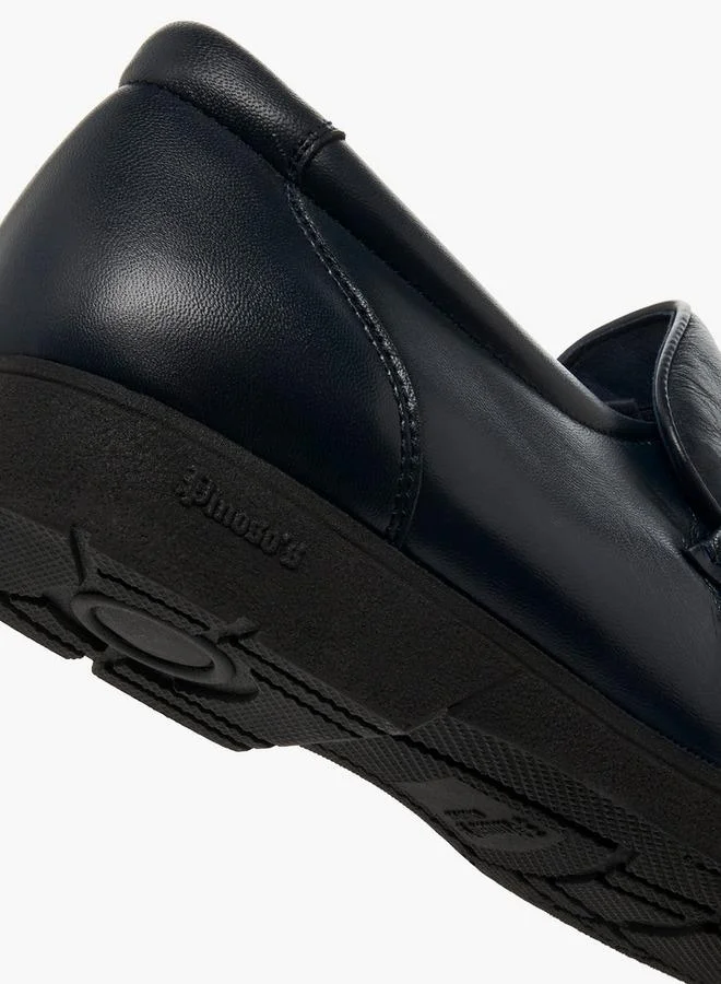 Pinosos Navy Men Slip-On Genuine Leather Loafers for Men | Best Price UAE