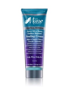 THE MANE CHOICE The Mane Choice Tropical Moringa Sealing Cream, Supports Hair Growth & Retention, 8 oz, Hair Moisturizer for Curly, Wavy & Coily Hair, Restores Moisture & Enhances Shine, Paraben & Sulfate Free  - Image 1