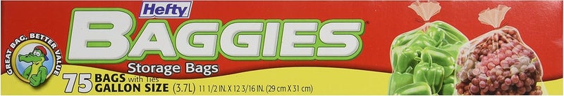 Hefty Baggies Food Storage Gallon, 75 ct - Image 1