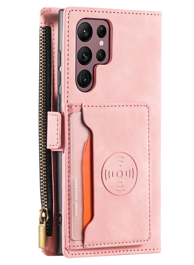 Suteni Flip Cover Card Slots Magnatic Leather Phone Case for Samsung - Image 2