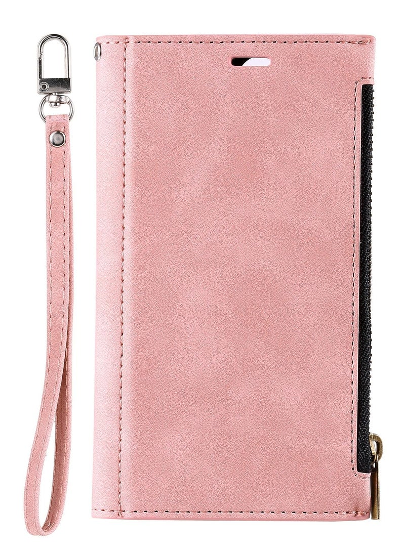 Suteni Flip Cover Card Slots Magnatic Leather Phone Case for Samsung - Image 1