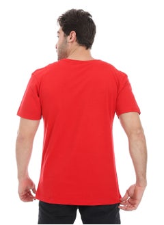 Andora Essential Plain Short Sleeves T-Shirt_ Red  - Image 3