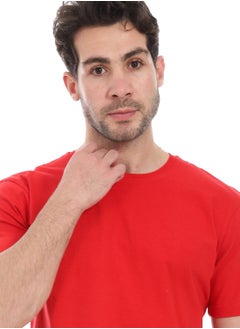 Andora Essential Plain Short Sleeves T-Shirt_ Red  - Image 4