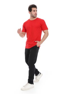 Andora Essential Plain Short Sleeves T-Shirt_ Red  - Image 5