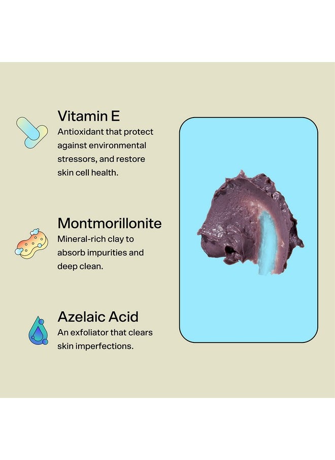 Bubble - Bubble Skincare Come Clean Detoxifying Clay Mask - Mineral-Rich Face Mask with Azelaic Acid and Vitamin E to Gently Exfoliate and Protect Skin - Skin Care Suitable for All Skin Types (45 ml) - Image 1