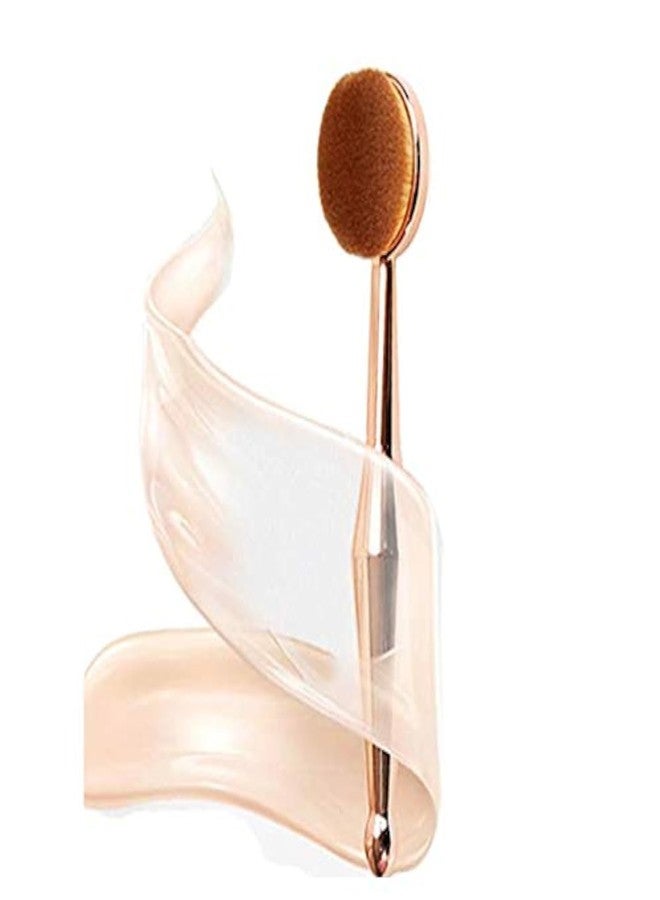 DNHCLL Oval Makeup Brush Set Upgraded Fast Flawless Application Toothbrush Foundation Concealer Blusher Liquid Cream Powder Cosmetic Blending Tools - Image 1