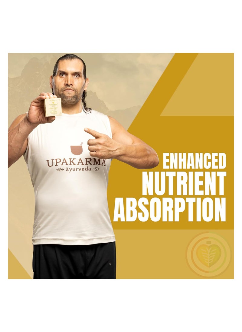 UPAKARMA - Premium Ayurvedic Pure and Natural Shilajit Gold Resin with Pure Gold Dust Helps Boost Immunity, Energy, Strength, Stamina, and Overall Health - 20 Grams Shilajeet - Pack of 1 - Image 1