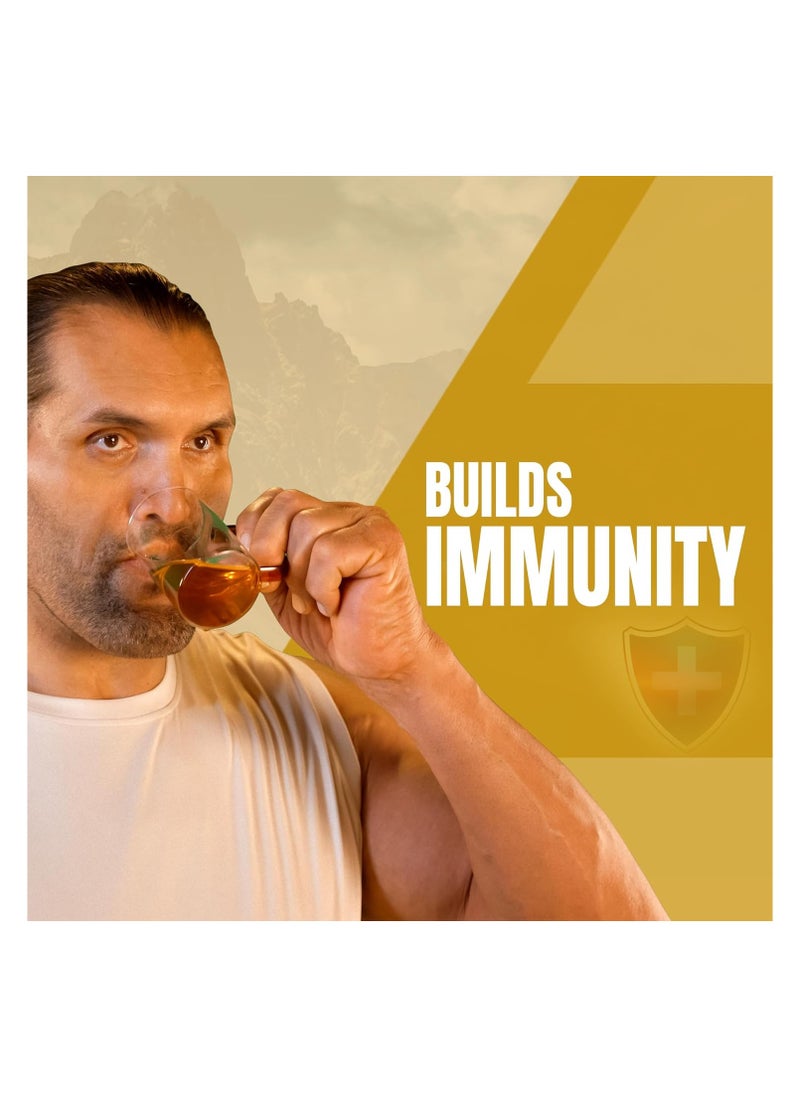 UPAKARMA - Premium Ayurvedic Pure and Natural Shilajit Gold Resin with Pure Gold Dust Helps Boost Immunity, Energy, Strength, Stamina, and Overall Health - 20 Grams Shilajeet - Pack of 1 - Image 1