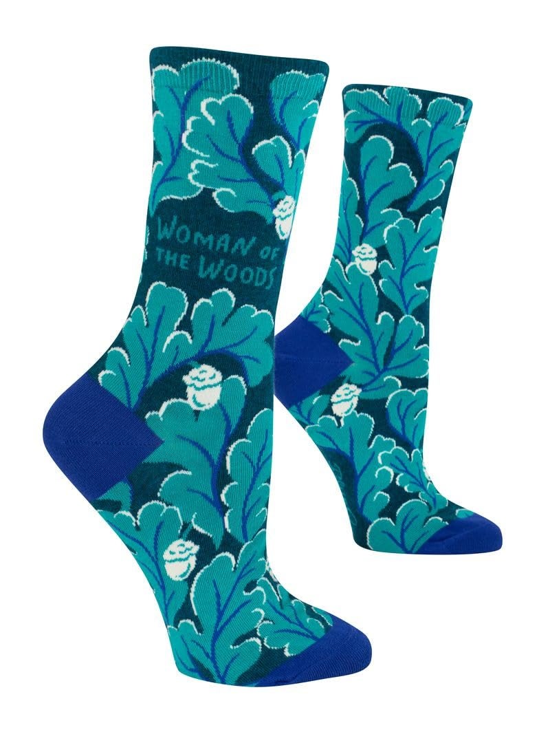 Blue Q Funny Women's Crew Socks, Woman of the Woods - Image 1
