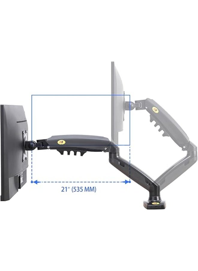 North Bayou Single Monitor Arm – Adjustable Mount for 17-30" Screens – Holds up to 9kg – Swivels, Tilts, and Rotates - Image 4