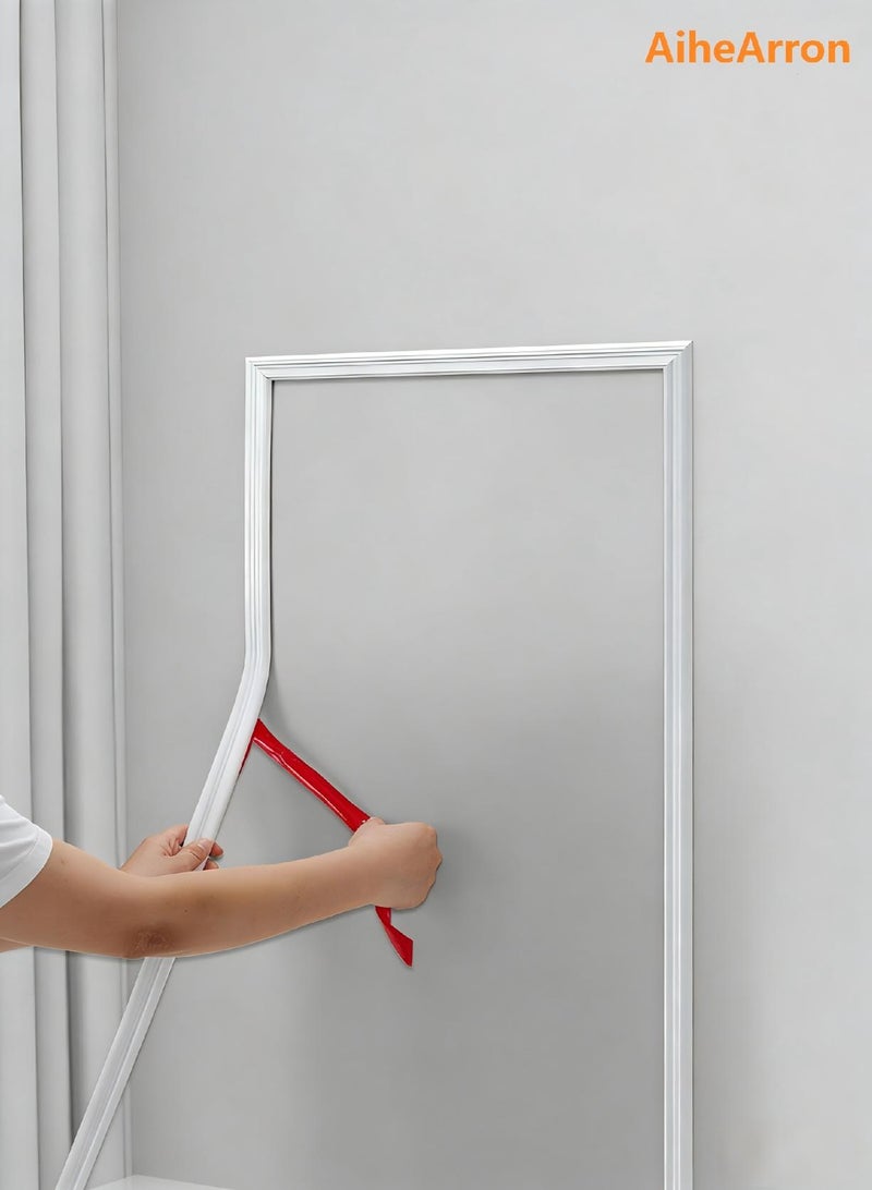 AiheArron Peel and Stick Chair Rail Panel Molding Finish Trim for Home Decoration & Wall Protection (Paintable White,3mx4cm) - Image 1