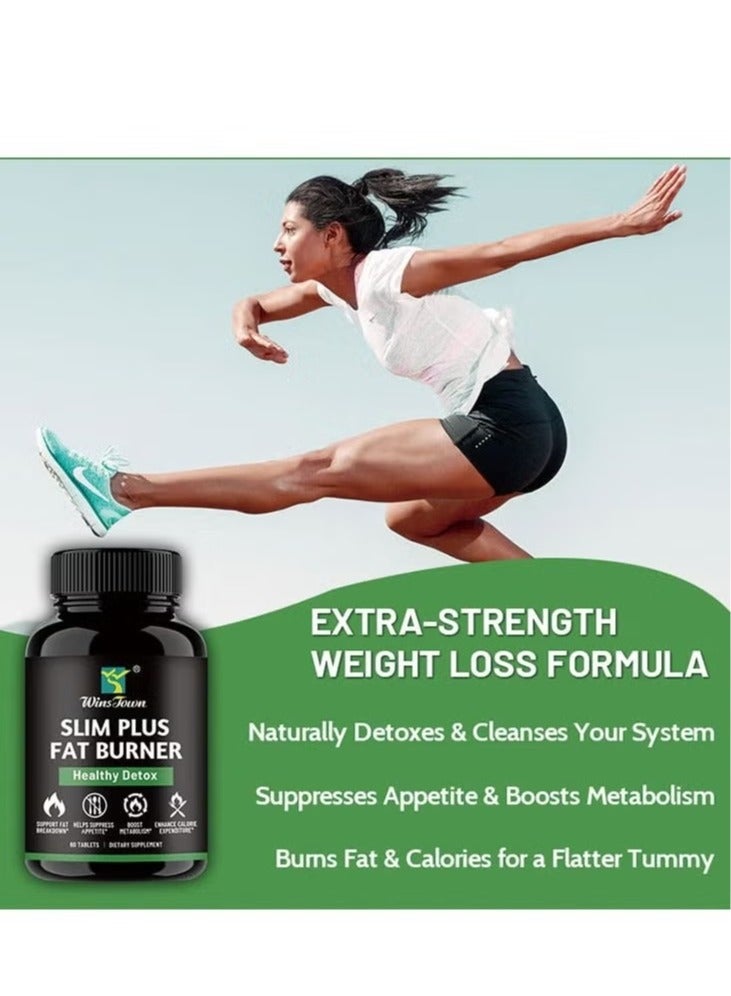 وينز تاون حرق الدهون كبسولات التخسيس 60 أقراص (البديل الكمام غاج) حرق الدهون - Image 4