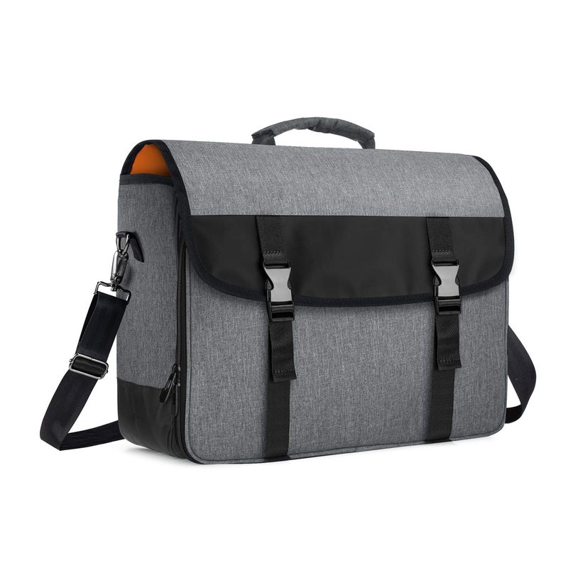 CURMIO Bartender Bag Travel Bag for Bar Tools Set Bartender Kits Storage with Padded Compartments for Wine Bottles for Home Indoor Outdoor Patio Party Gray Bag ONLY