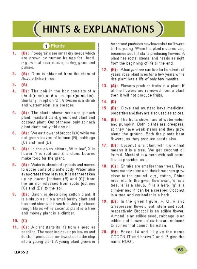 National Science Olympiad (NSO) Work Book for Class 2 - Quick Recap, MCQs, Previous Years Solved Paper and Achievers Section - Olympiad Books For 2022-2023 Exam  - Image 2