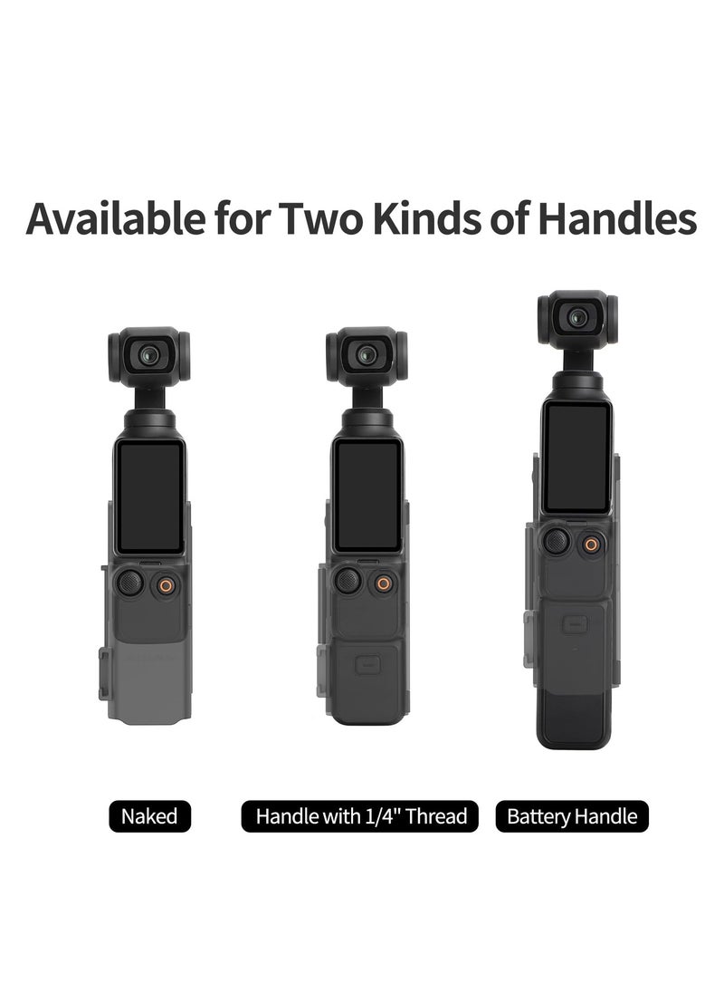 سيوسي - محول تمديد كاميرا SYOSI لـ DJI Osmo Pocket 3 ملحقات إطار المقبض، حافظة واقية لحزام اليد وإطار تمديد وغطاء مقبض لجيب Osmo 3 - Image 1
