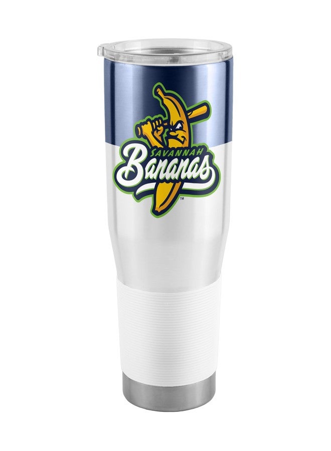 Logo Brands Savannah Bananas 30 oz Stainless Steel Tumbler - Officially Licensed, Double Wall Cup - For Everyday Use