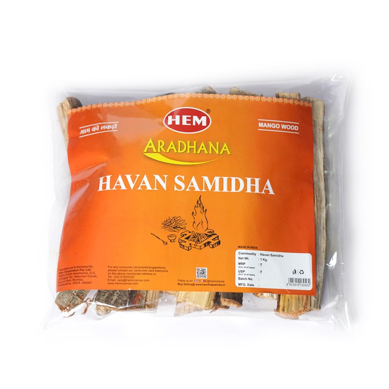 HEM Aradhana Hawan Samidha Natural Wood for Holy Rituals | Eco-Friendly and Pure | Ideal for Puja, Havan, Yajna, and Ceremonial Use | 100% Authentic | 1 kg - Image 4