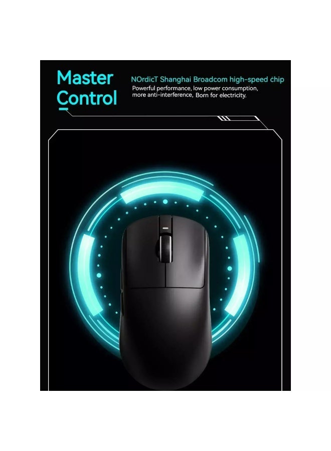 في اكس اي دراغون فلاي آر 1 برو لاسلكي، سلكي - مستشعر بصري 26000 نقطة في البوصة PAW3395 - شريحة نورديك 52840 - عمر البطارية 75 ساعة - 48 غرامًا - Image 3