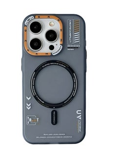Magnetic for iPhone 15 Pro Case [Compatible with Magsafe & Military-Grade Protection] Slim Protective Translucent Matte iPhone 15 Pro Phone Case 6.1 inch, Dark Grey