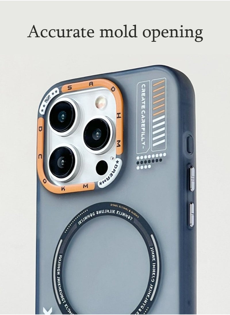 X-level - Magnetic for iPhone 15 Pro Case [Compatible with Magsafe & Military-Grade Protection] Slim Protective Translucent Matte iPhone 15 Pro Phone Case 6.1 inch, Dark Grey - Image 1