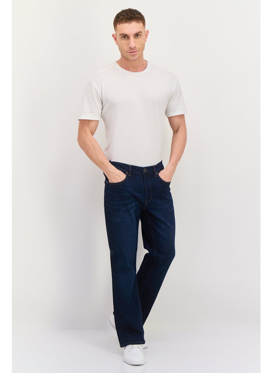 Seven 7 - Men Slim Boot Fit Washed Stretchable Denim, Blue - Image 1