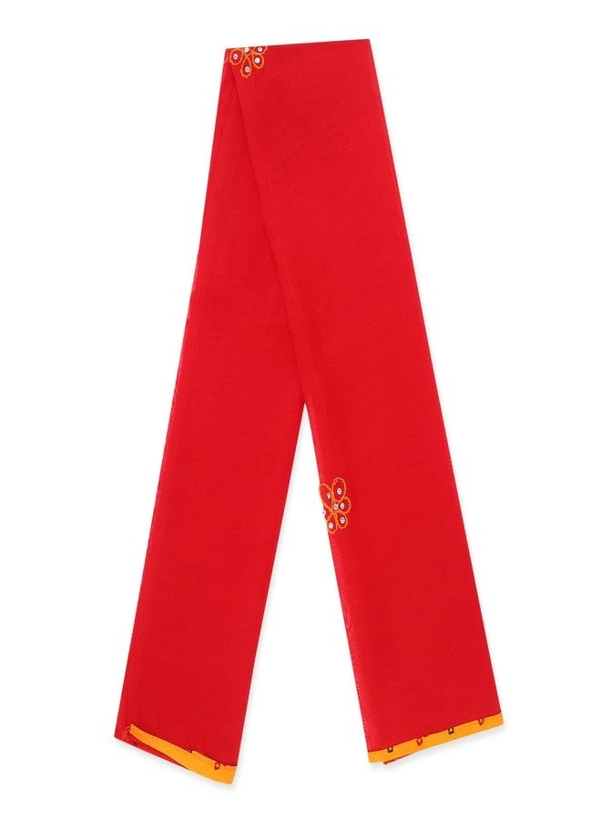 ANNA'S Girl's Cotton Readymade Lehenga Choli (KUM-RD7_Red_4 Years-5 Years) - Image 5