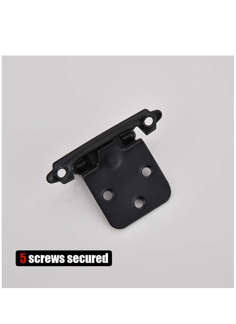 Excefore 1/2 Inch Overlay Cabinet Door Hinges, Flush Cabinet Hinges, 2 Pack Matte  - Image 5