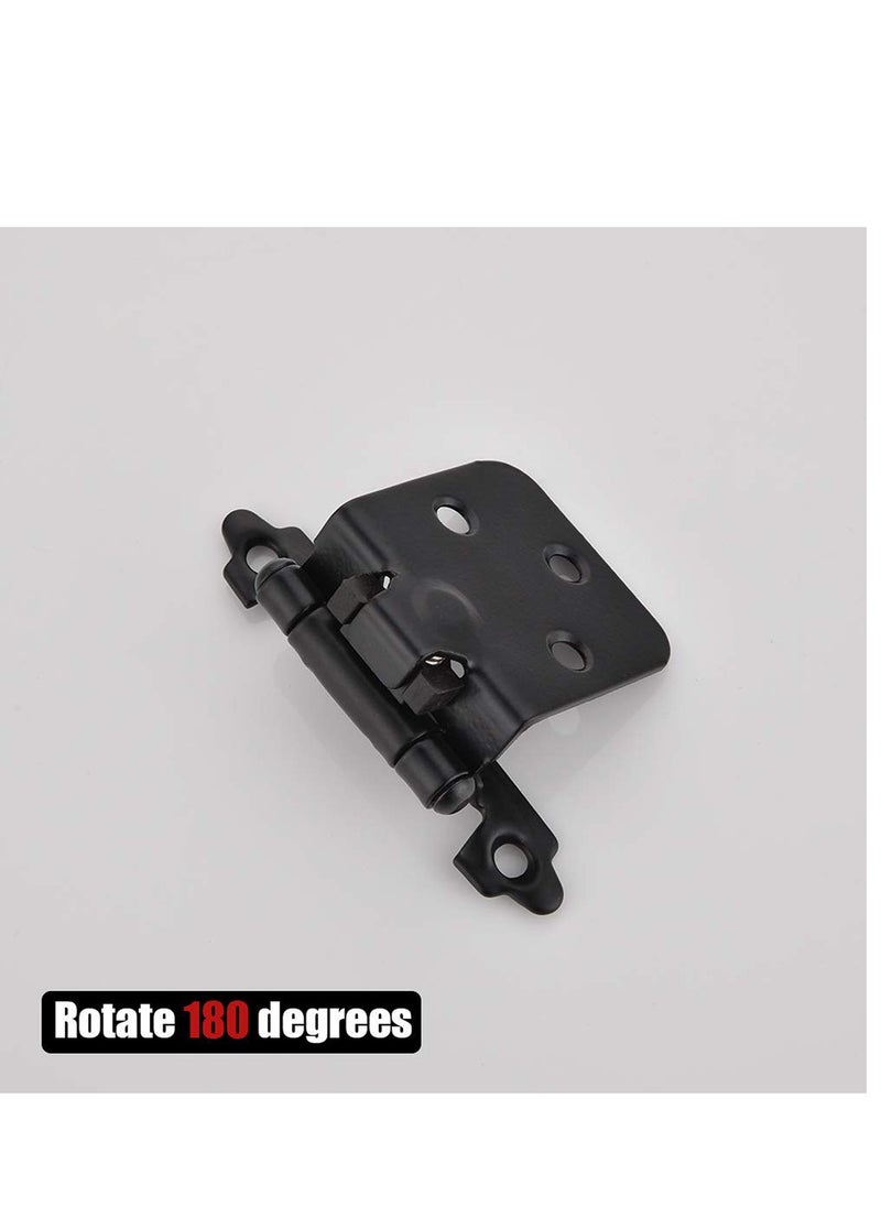 Excefore 1/2 Inch Overlay Cabinet Door Hinges, Flush Cabinet Hinges, 2 Pack Matte  - Image 4