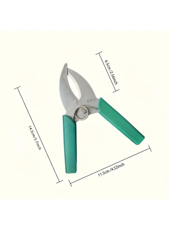 Professional Stainless Steel Grafting Shears With Ergonomic Handles For Orchards Vineyards 1pc - Image 3